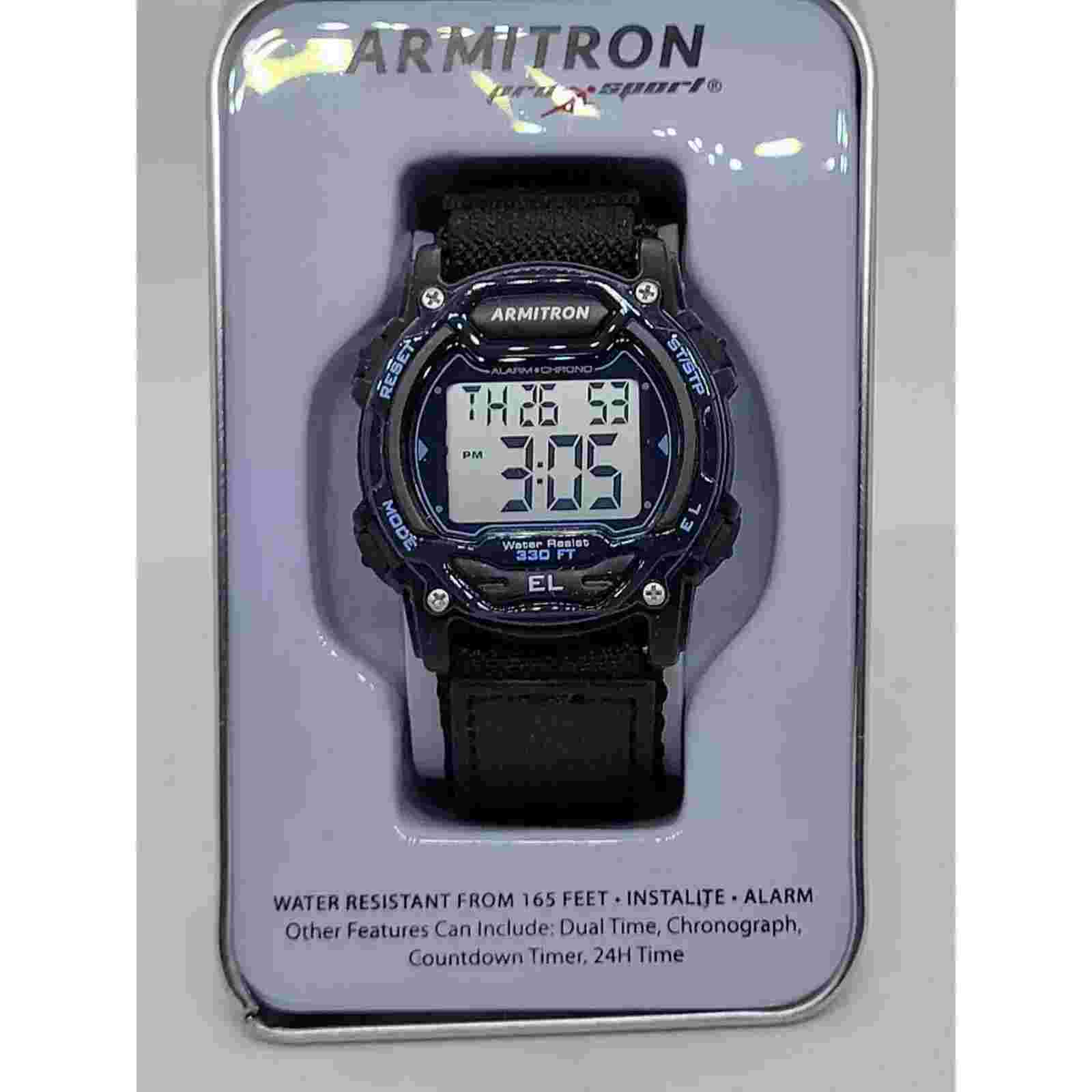 Armitron Sport Unisex Digital Nylon Strap Watch#12