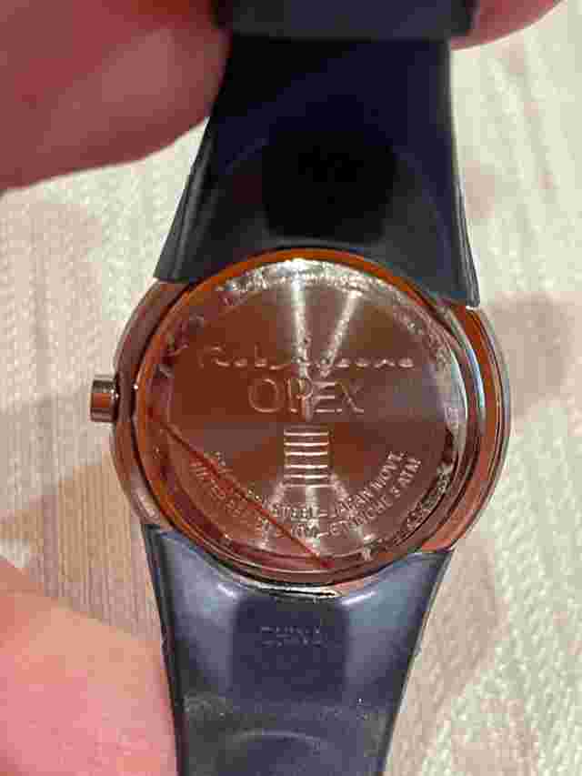 OPEX PARIS WATCH with NAVY SILICONE BAND NWT