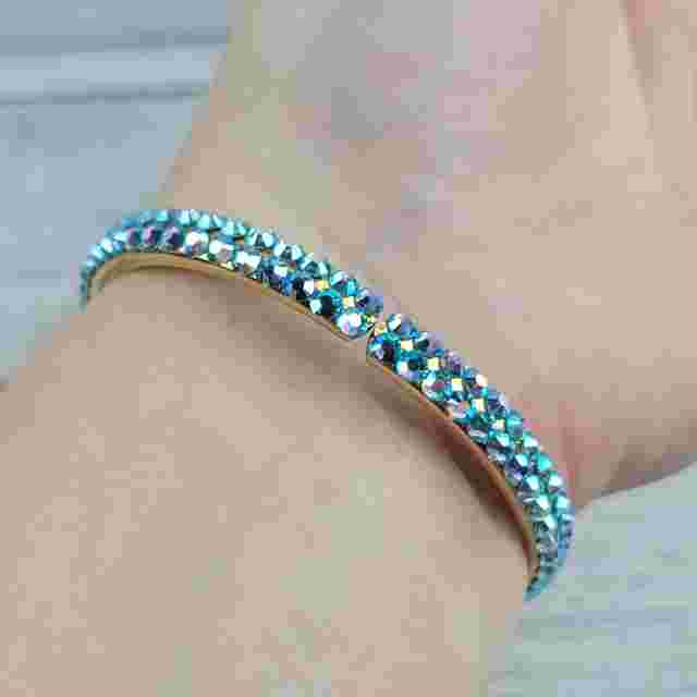 Kirk's Folly Blue Stone Bangle Watch--New battery