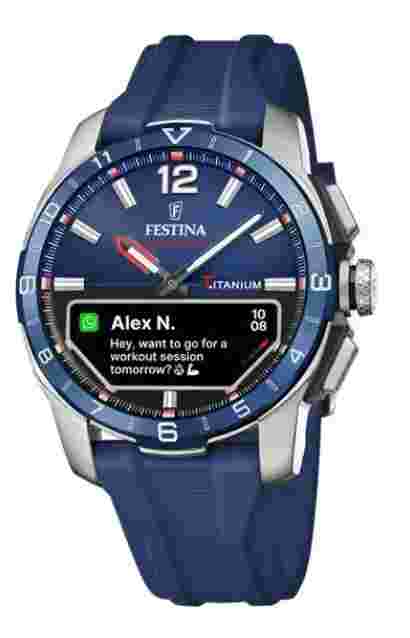 Smartwatch FESTINA Connected D F23000/1 Blu con cinturino in silicone blu