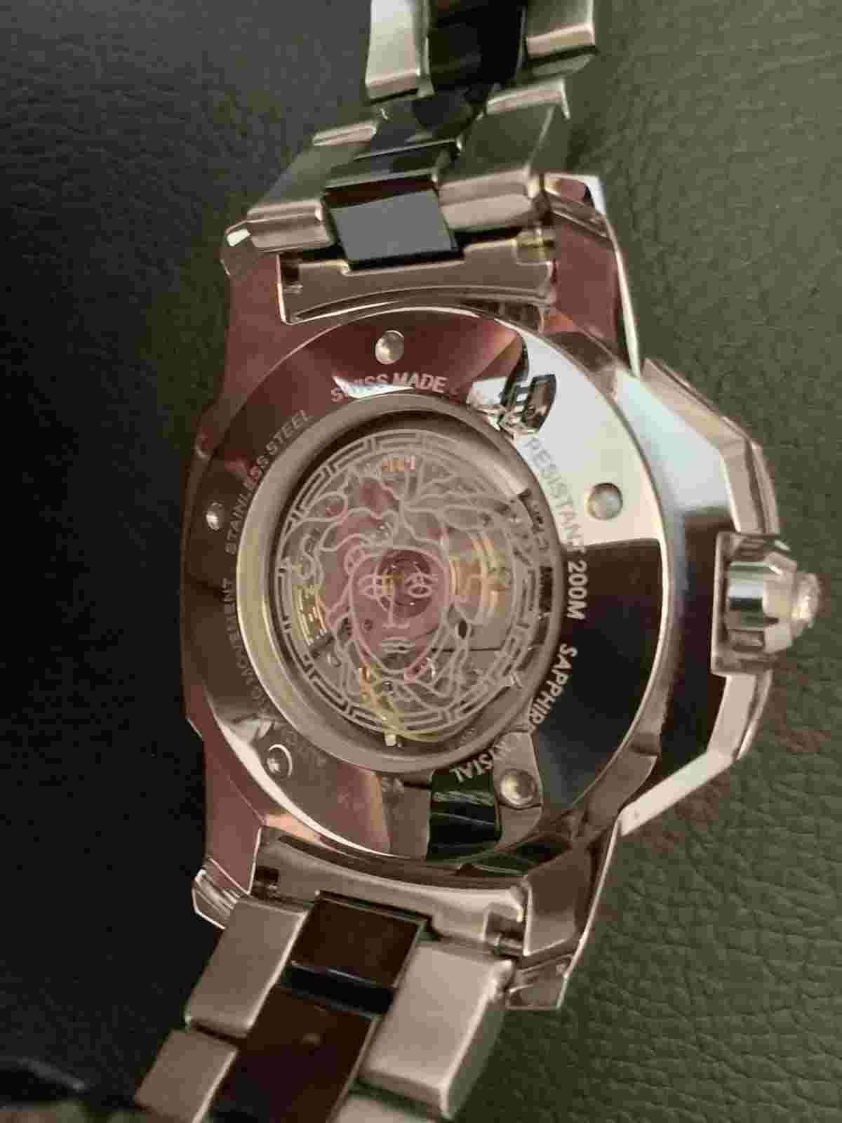 Rare Versace Mens Automatic Sapphire Glass 200 Meter Swiss Dive Watch