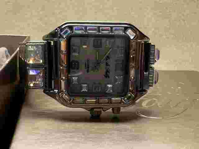 Kirks Folly Aurora Borealis Goddess Fairy Light-Up Watch 7"-8" SilverTone