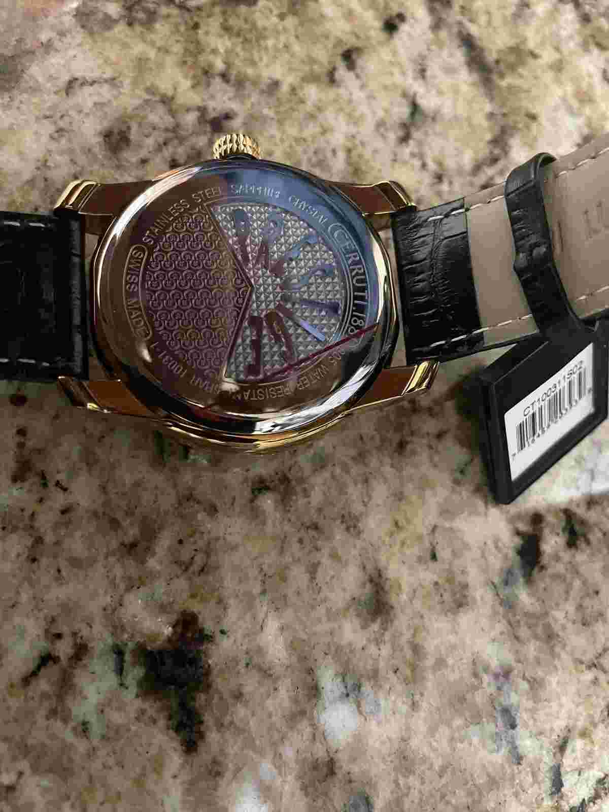 CERRUTI PRESTIGE RETRO MASTER II MEN'S LUXURY WATCH NEW