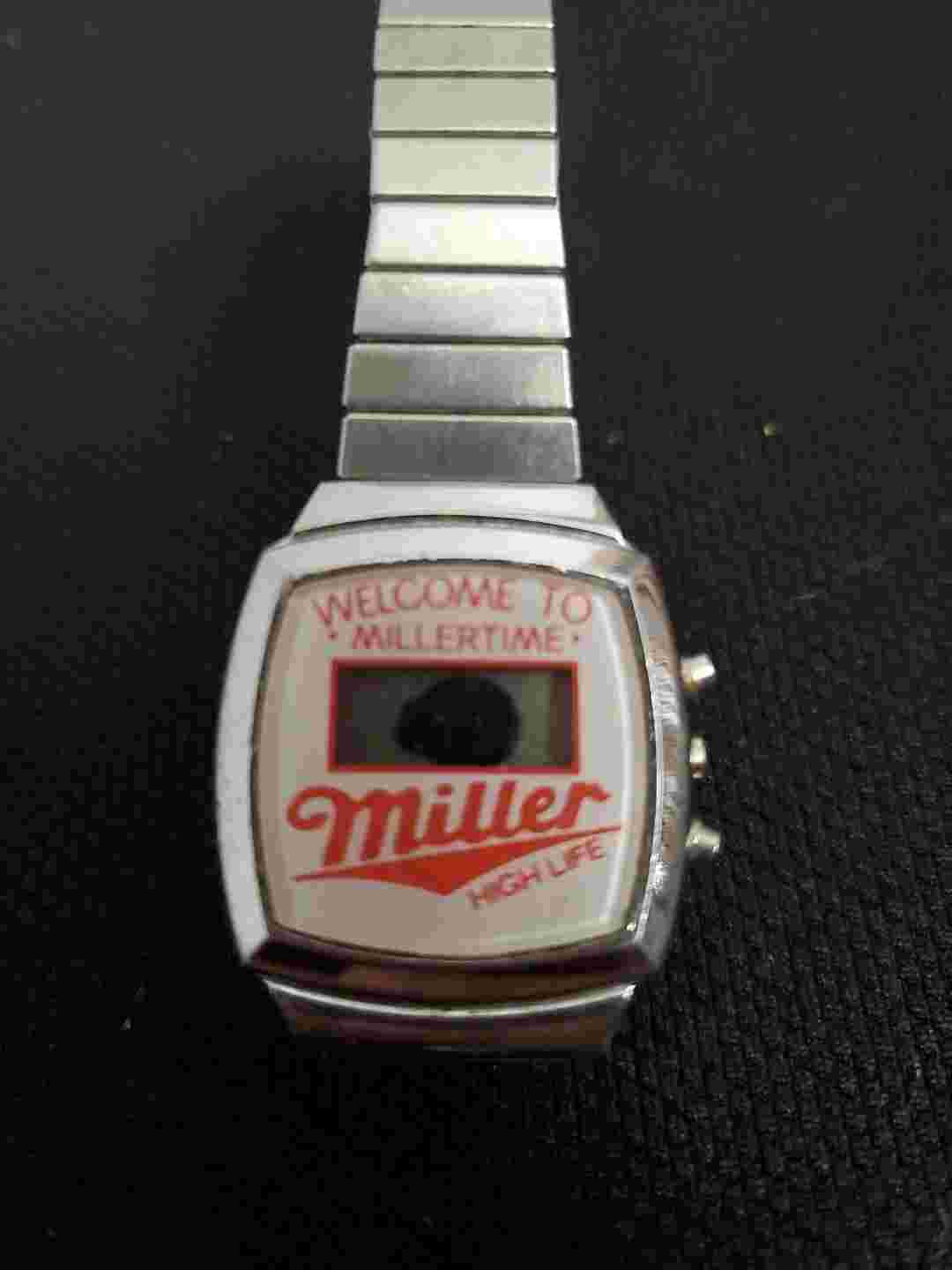 Vintage Miller High Life Welcome To Miller Time Watch Repair Or Parts