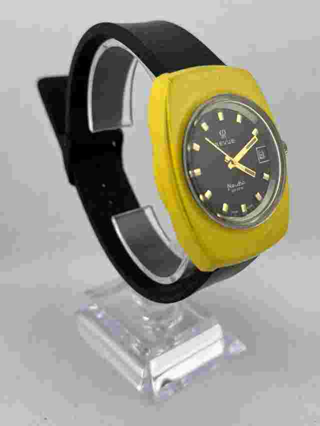 Men's Watch Diver Revue Nautic Date Manual Wind FHF ST 96-4, Works