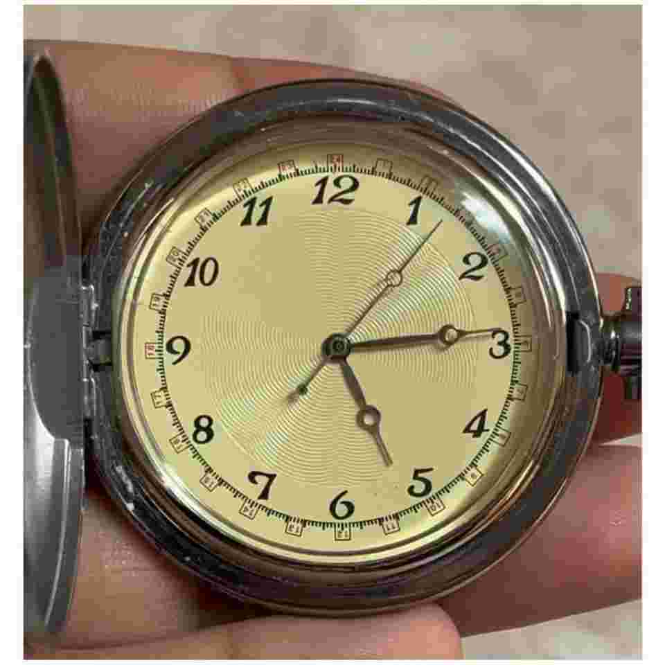Montana Silversmiths Western Silver Plate Pocket Watch