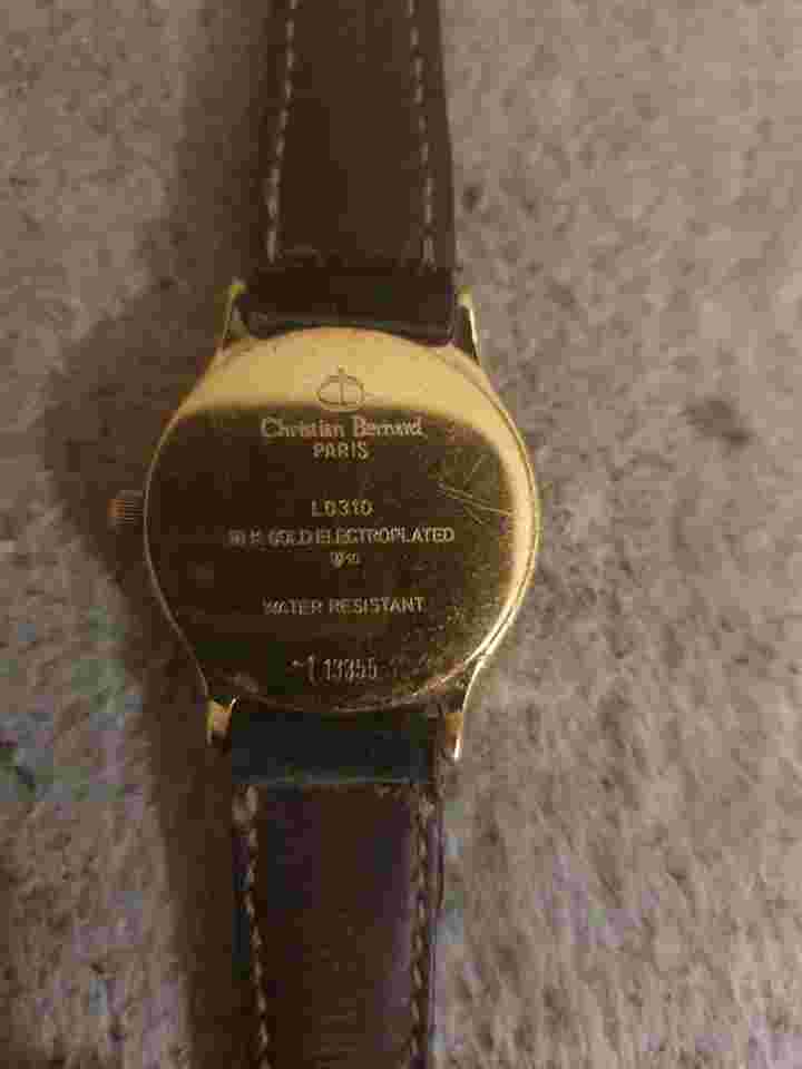 Ladies Christian Bernard Paris 18k Electroplated Watch