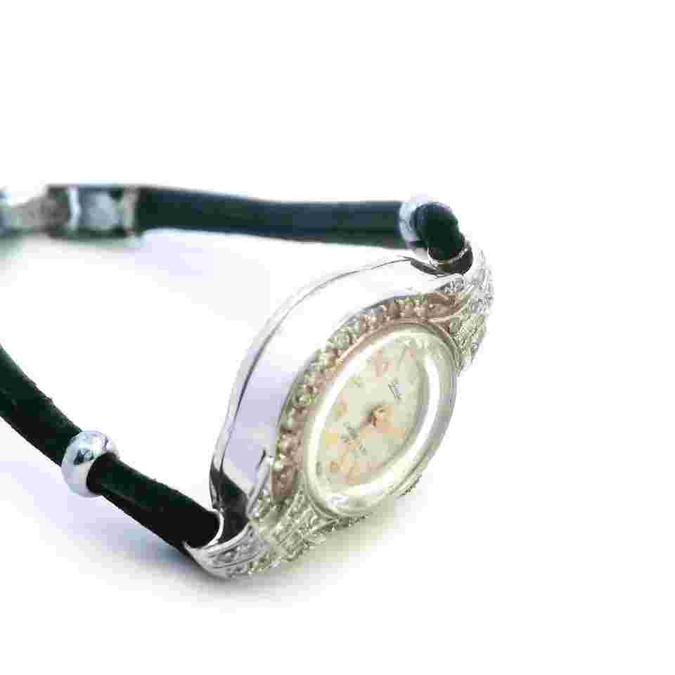 Platinum 44 Stone Diamond Mondia Ladies Watch