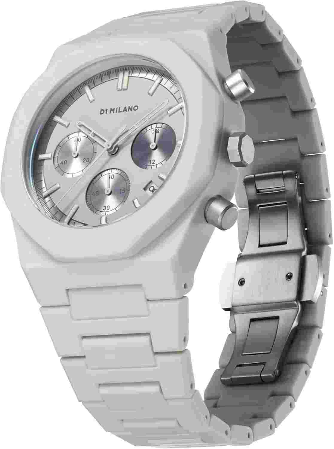 [D1 MILANO] Watch PHBJ08 Polychrono Fossil Gray 40.5mm