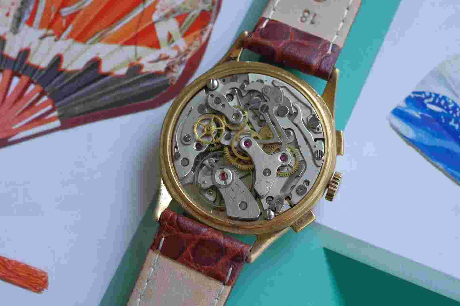 Vintage Nicolet Geneve Swiss Landeron 248 Chronograph Men's Watch 17 Jewels