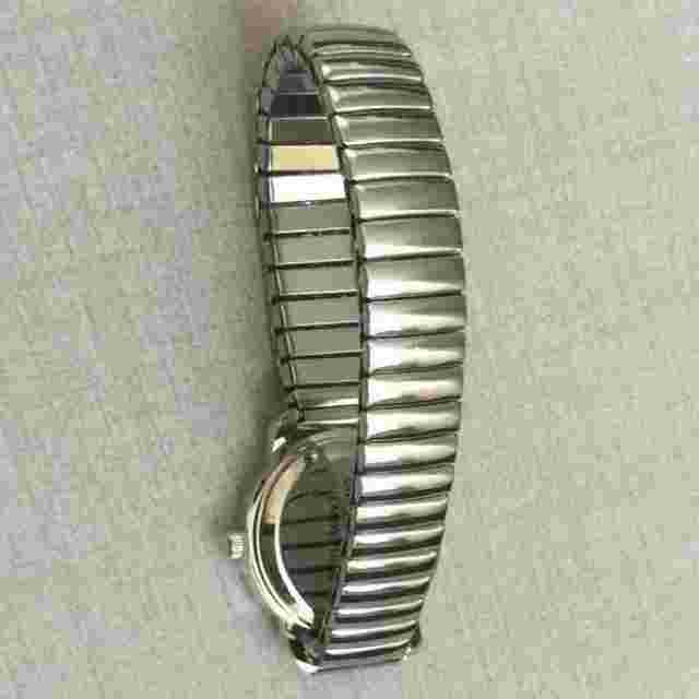 Milano Women's Watch Round 12/24 Hour White Dial on Silver Stretch Band New!