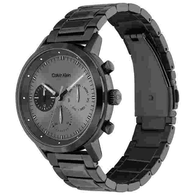 Mens Wristwatch CK CALVIN KLEIN ARCHITECTURAL 25200062 Multifunction Steel Black
