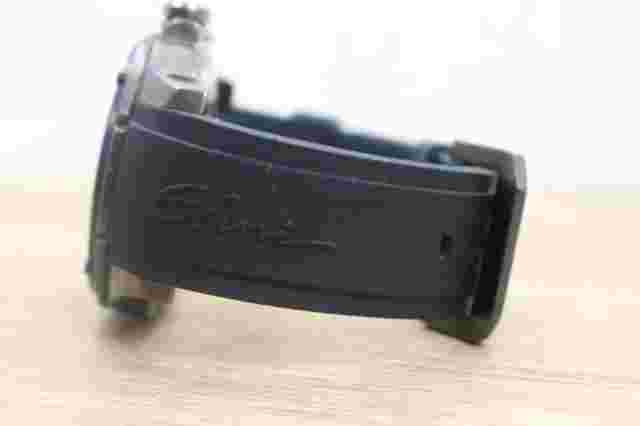 Elini Barokas Men's 10196-BB-01 Artisan SILVER Textured Dial BLACK Silicone R2