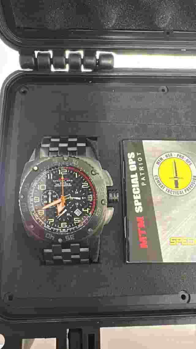 MTM PATRIOT BLACK  Watch NEW
