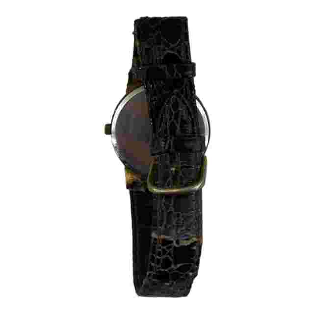 Vintage Antique Axcess Quartz French Movt Watch Leather Band FOR PARTS