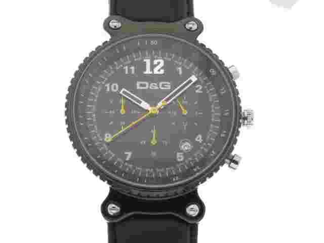 D&G Rhythm Steel PVD Watch Black ref. DW0306 New