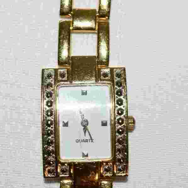 Haband Ladies Gold Colored Quartz Watch, Chinese Movement