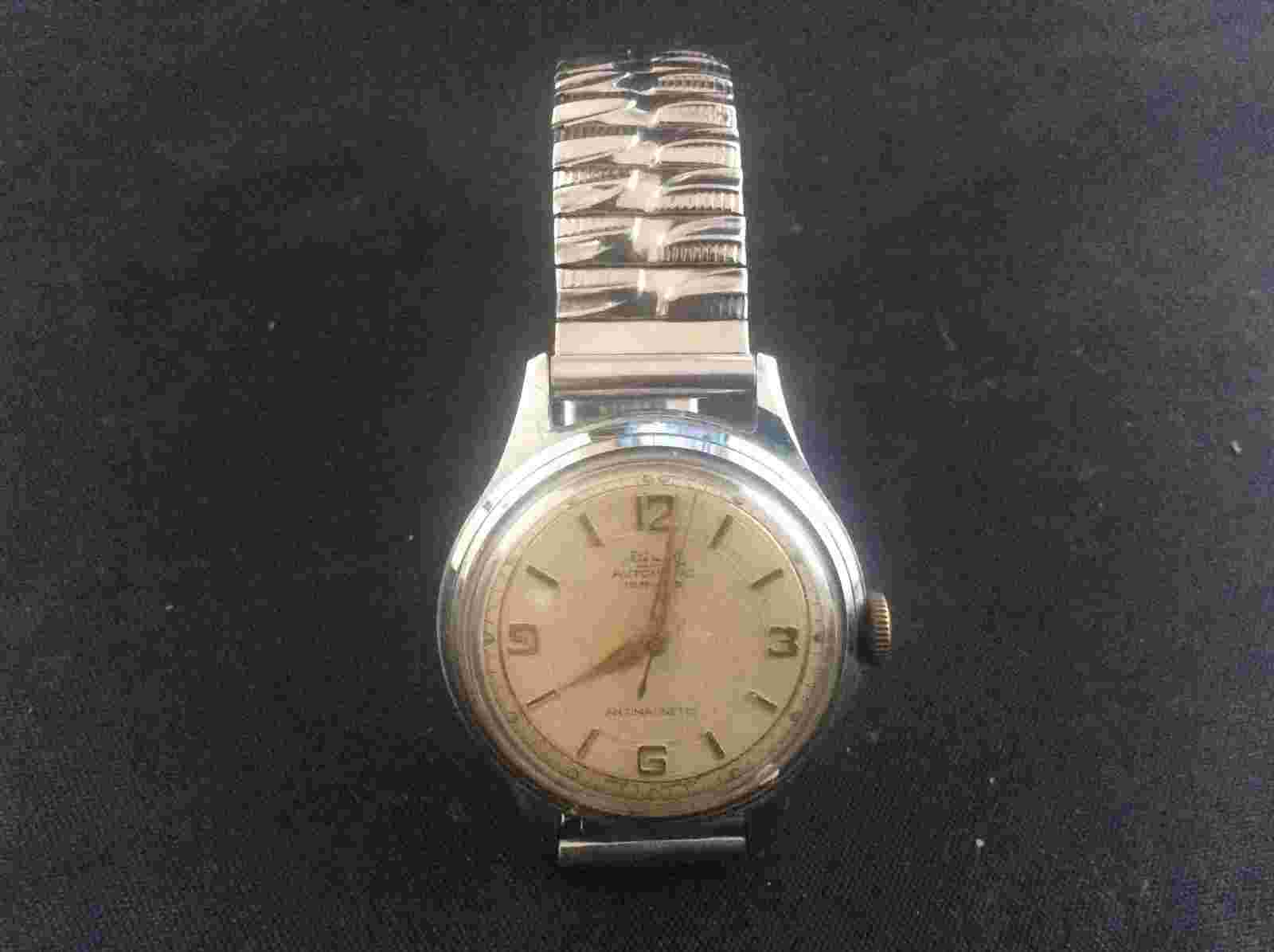 Damen Hessen German KIENZLE Automatic Mens Watch 1950s 1960s Vintage RUBIS