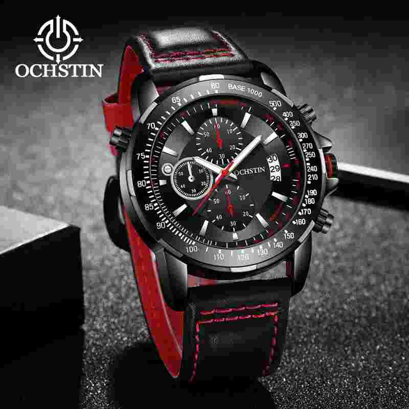 Men's Quartz Watch - Waterproof Chronograph Wristwatch LK591033792390