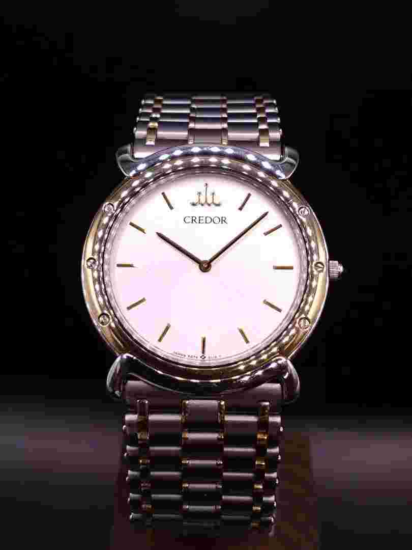 Credor 18K bezel 5A74-0050 Used watch