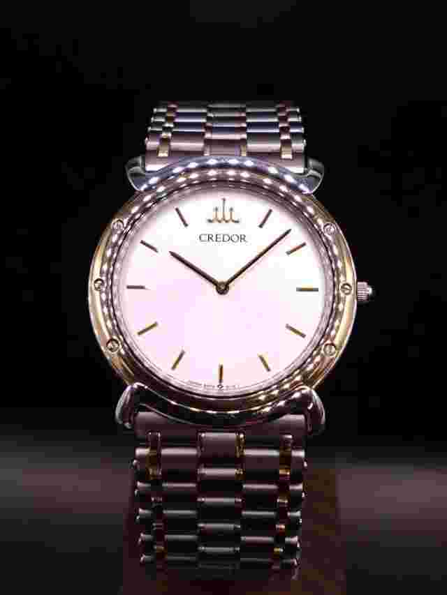 Credor 18K bezel 5A74-0050 Used watch
