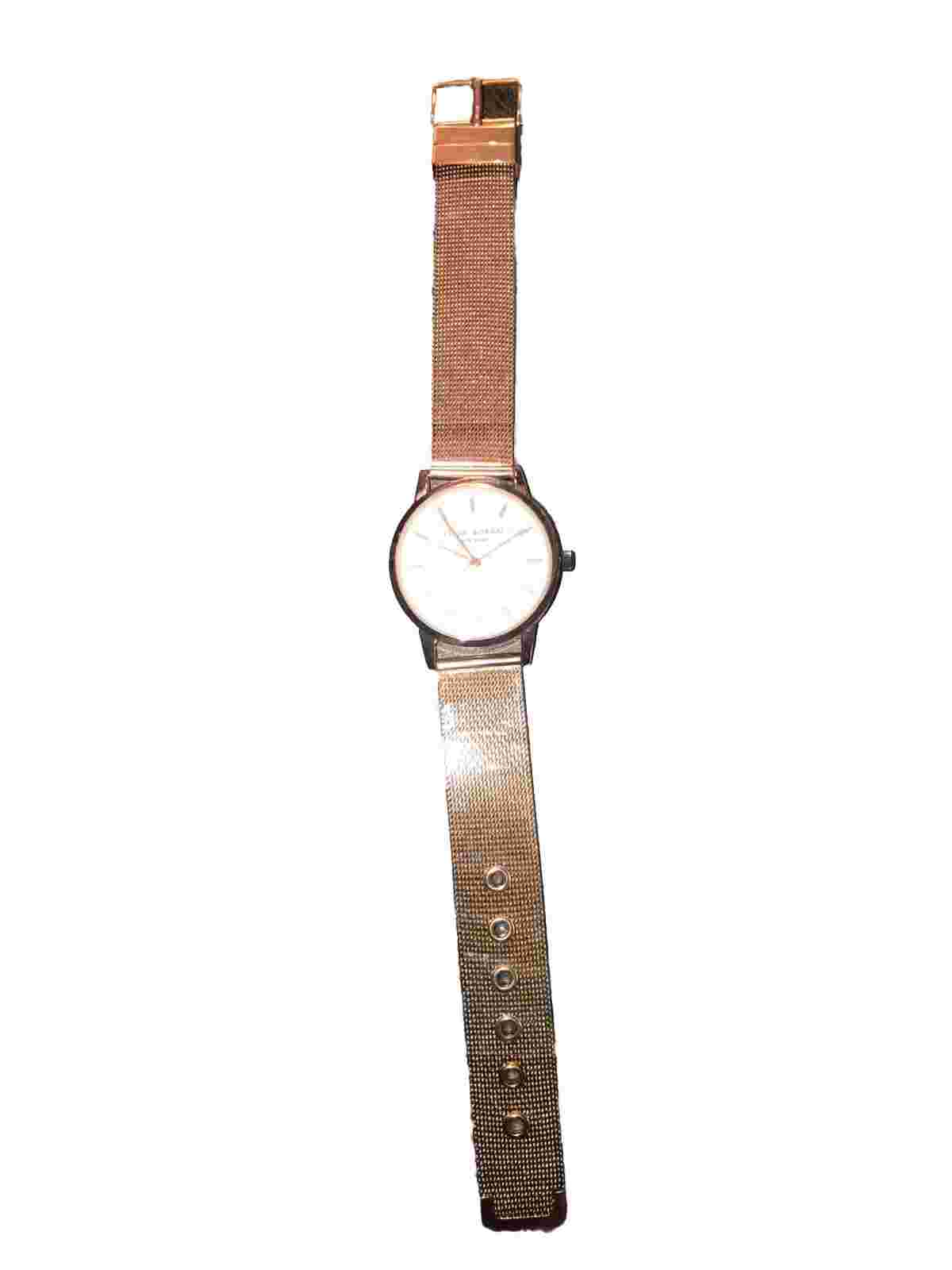Eddie Borgo New York Watch Women Rose Gold Tone Mesh Band