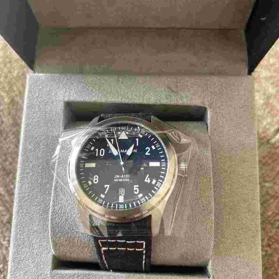 JACK MASON AVIATION JM-A101-301 Quartz 38mm Black Leather Japan Ltd. Ed. #ME04