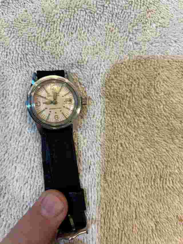 Vintage Douglas Watch 24 Hour Dial Glow In Dark
