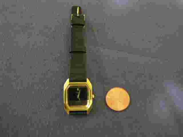 #180 ladys gold plate LASSALE quartz watch