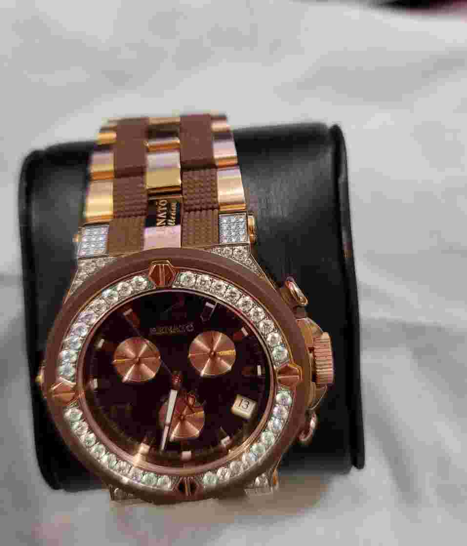 MEN'S BIG DIAMONDS  Renato Wild Beast Rose Gold 4 Carats Diamonds