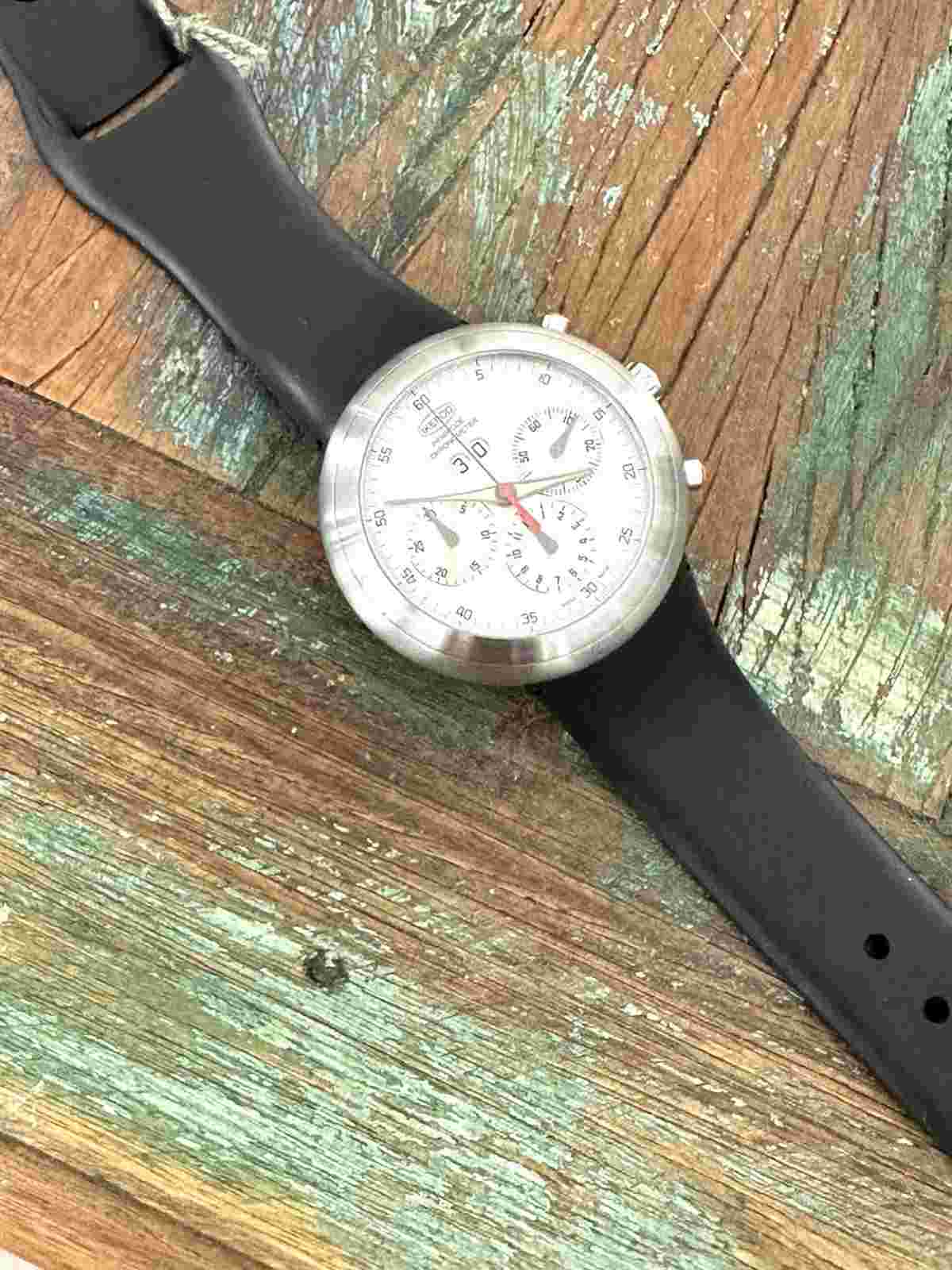 COLLECTORS IKEPOD GRAND DATE AUTOMATIC CHRONOGRAPH,  MARC NEWSON DESIGN, LOOK!