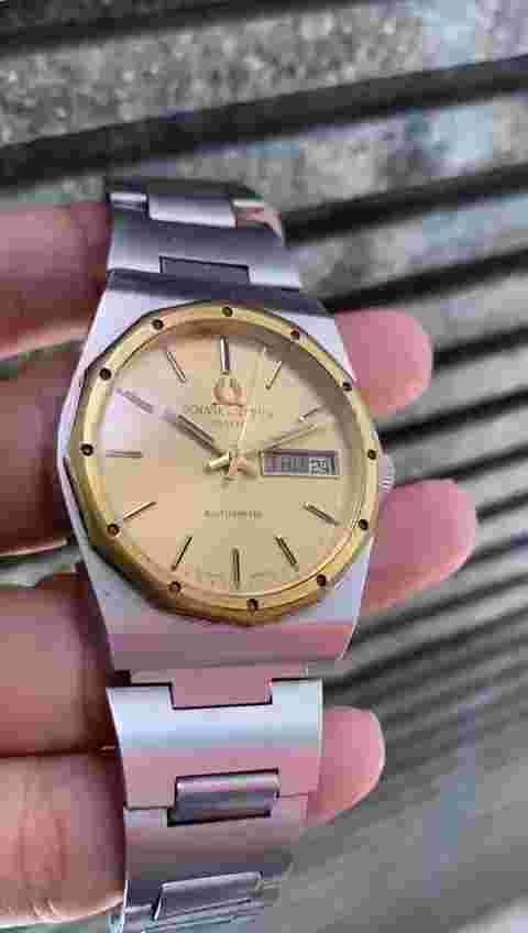 RARE Solvil Et Titus Royal Oak Geneve Two Tone Automatic Vintage Watch 1978