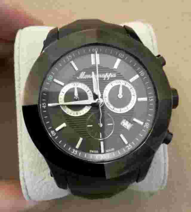 Montegrappa NeroUno Chrono Analog Black Watch with Original Case