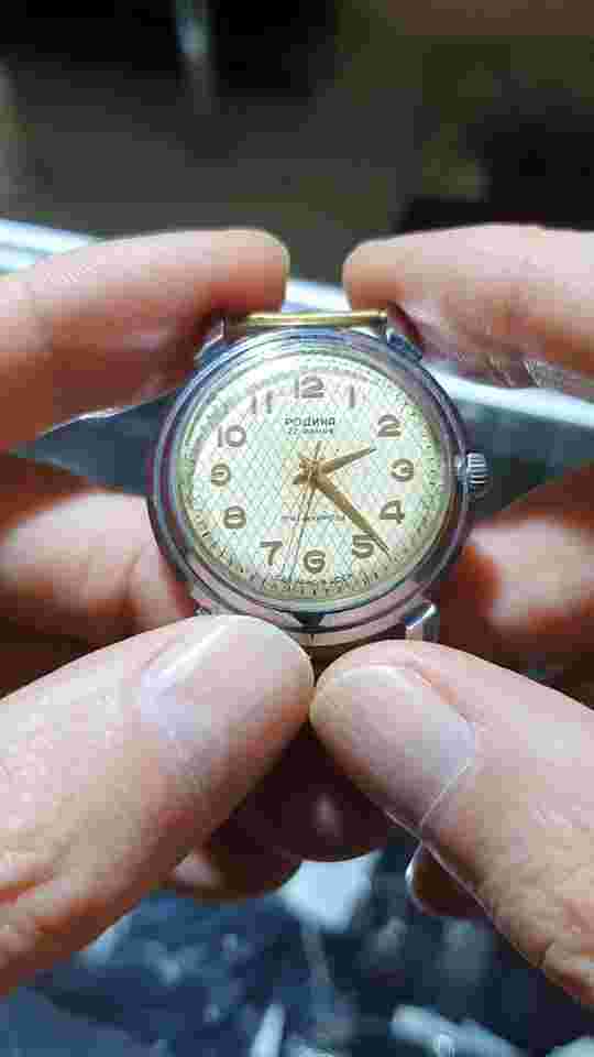 Serviced Vintage RODINA 22 Jewels Automatic USSR Made Watch