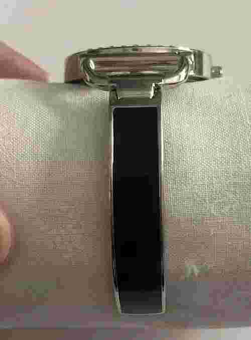 Fashion Cuff Bracelet Watch Studio 1 Black/Silver Color