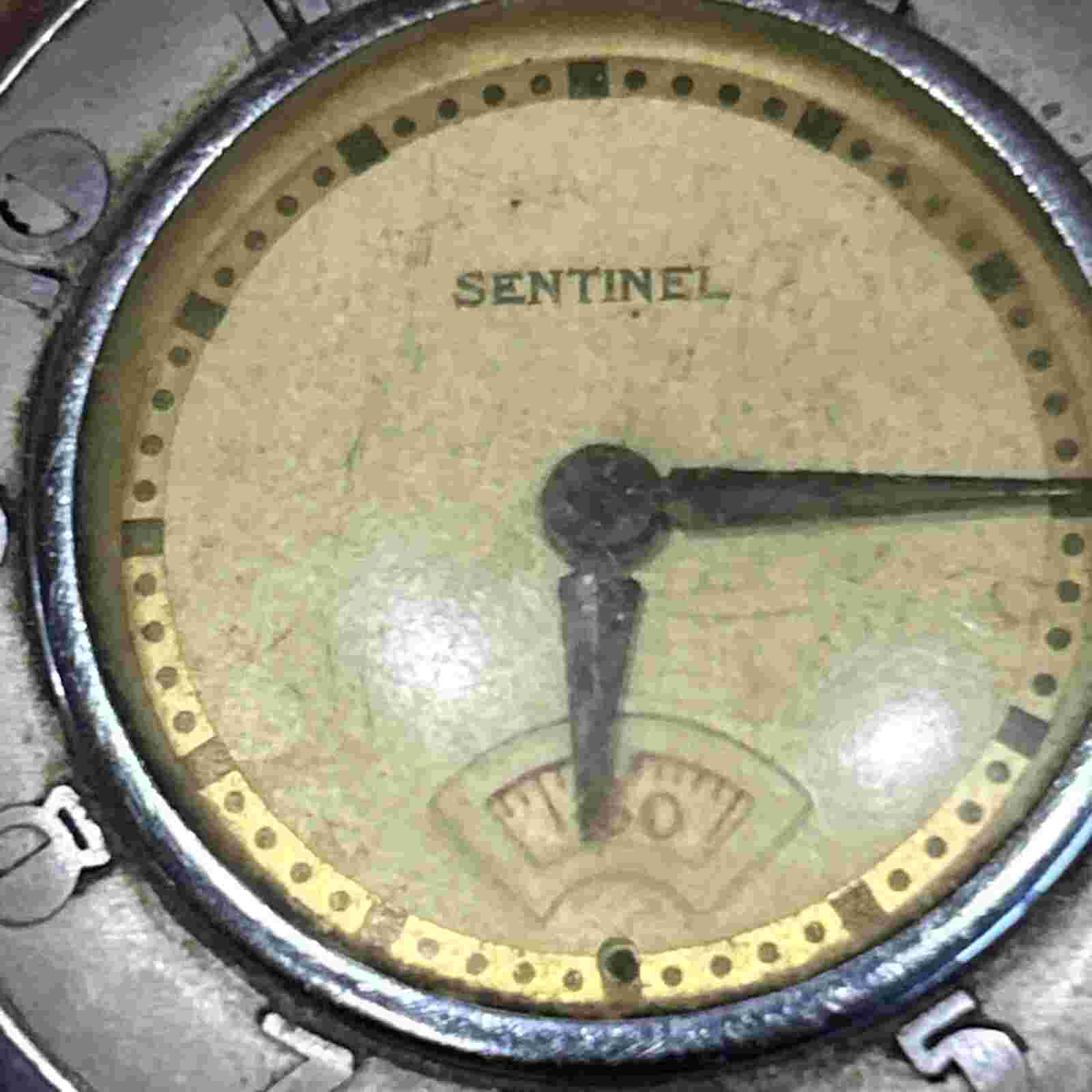 Vintage Sentinel Made By E. Ingraham W/Secometer Mechanical Pocket Watch-Parts