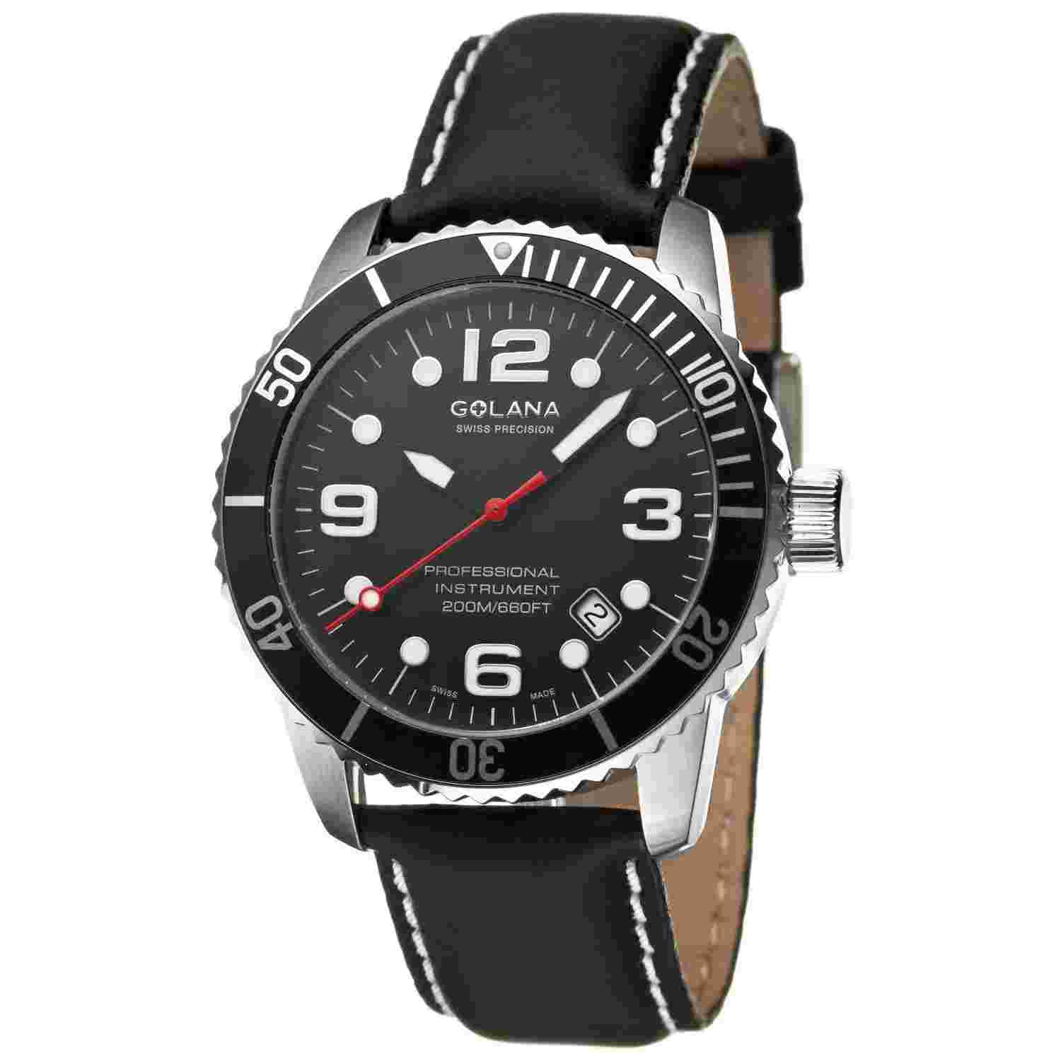 GOLANA SS QUARTZ AQ200-1 MEN'S WRISTWATCH
