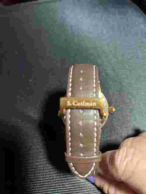 S. Coifman Swiss Made Rose Dial Brown Genuine Leather Watch SC0207