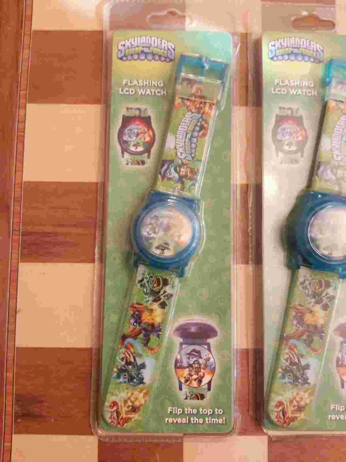3 x Skylanders Swap-Force Flashing LCD Watch BNIP Circa 2013