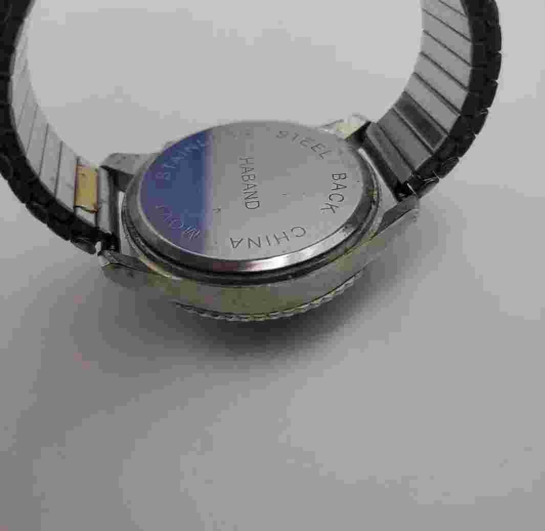 Haband Men's Silver-Toned Watch Quartz Analog Untested Needs Battery