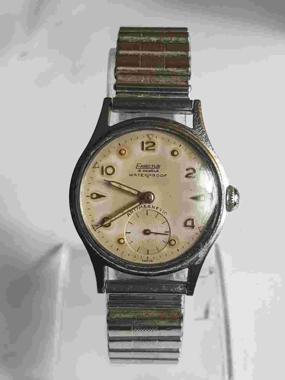 Vintage Exactus 15 Jewels Men's Mechanical Watch