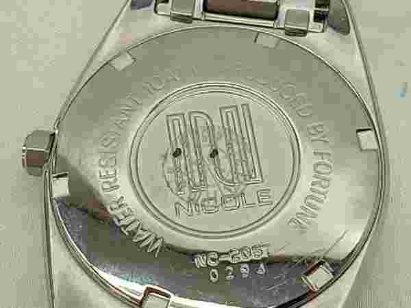 NICOLE NC-2057 Quartz Battery replaced 10ATM Calendar watch Men's Used