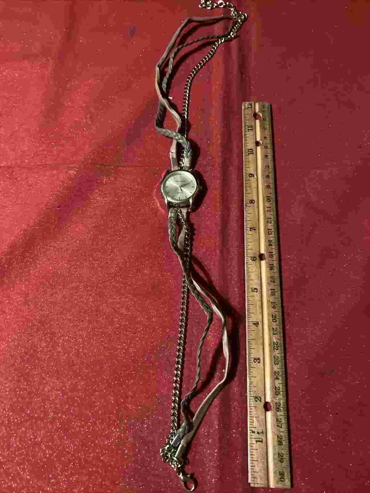 Maurices Quartz Necklace Watch