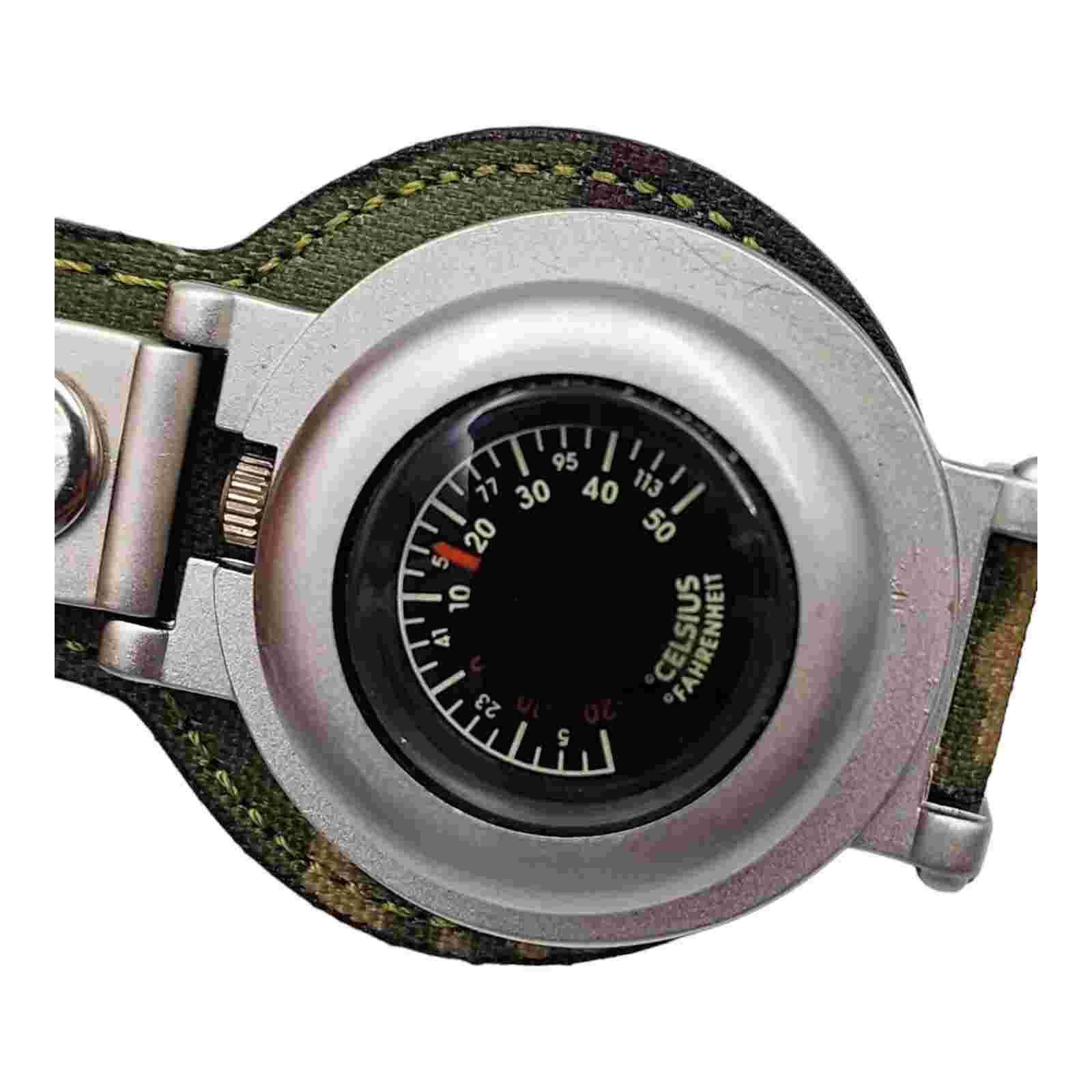 Majestron Pocket Watch Camo Belt Clip Strap New Battery Thermometer