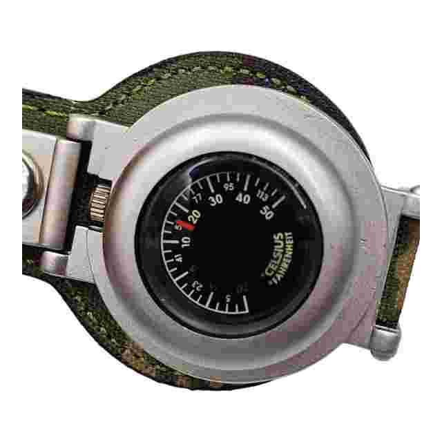 Majestron Pocket Watch Camo Belt Clip Strap New Battery Thermometer