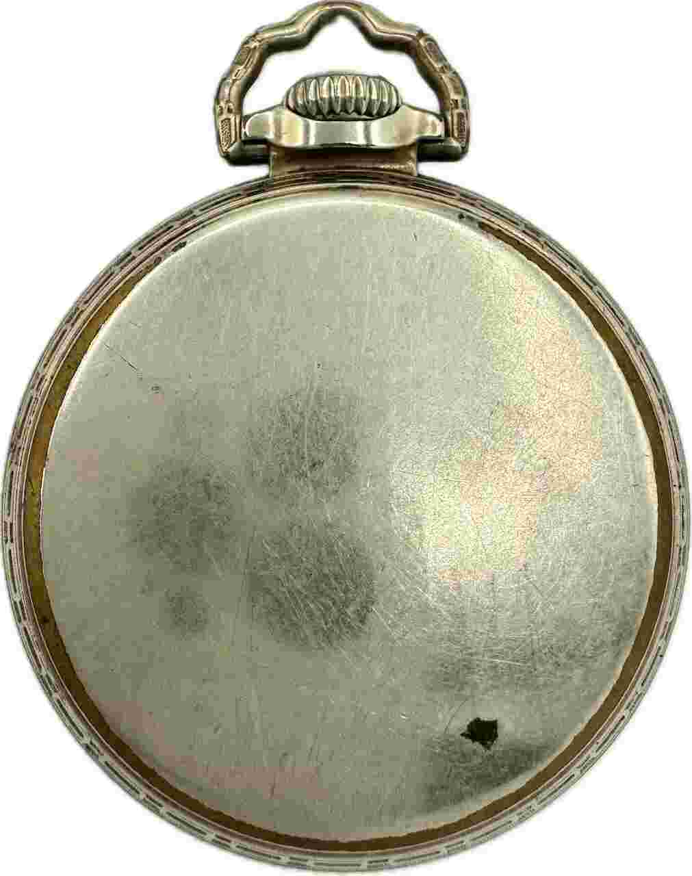 Antique 16 Size Wadsworth Bunn Special Open Face Pocket Watch Case 14k White GF