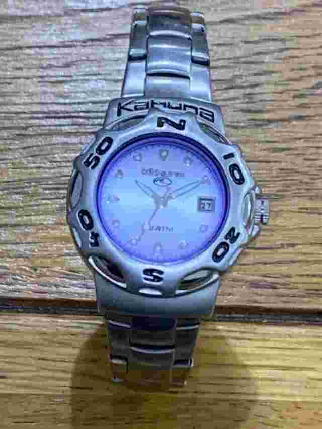 Exquisite Kahuna K1M Date WR100M Quartz Ladies Bracelet Watch-28mm-Works