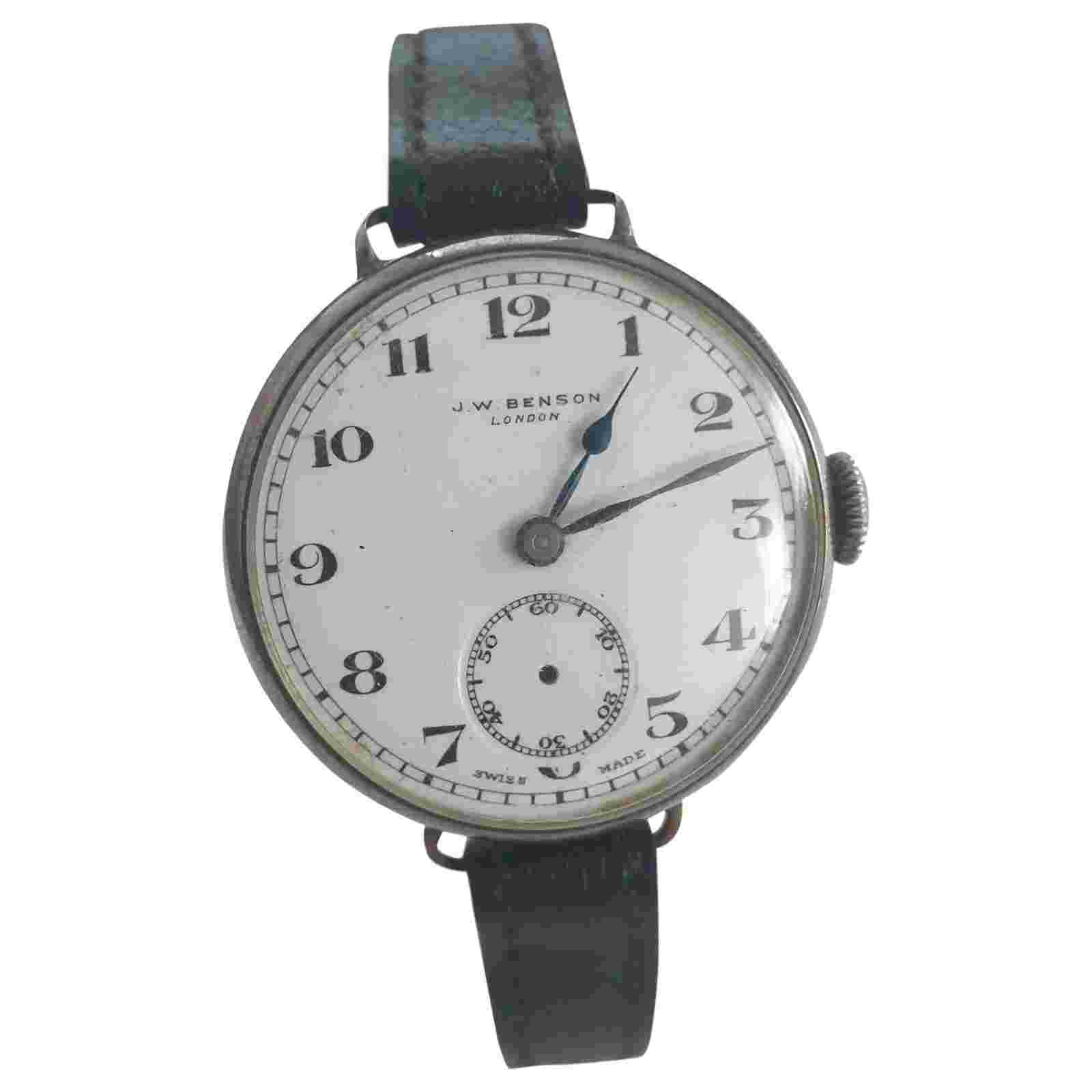 J.W. Benson London 15' Jewels Mechanical Watch - Swiss Made