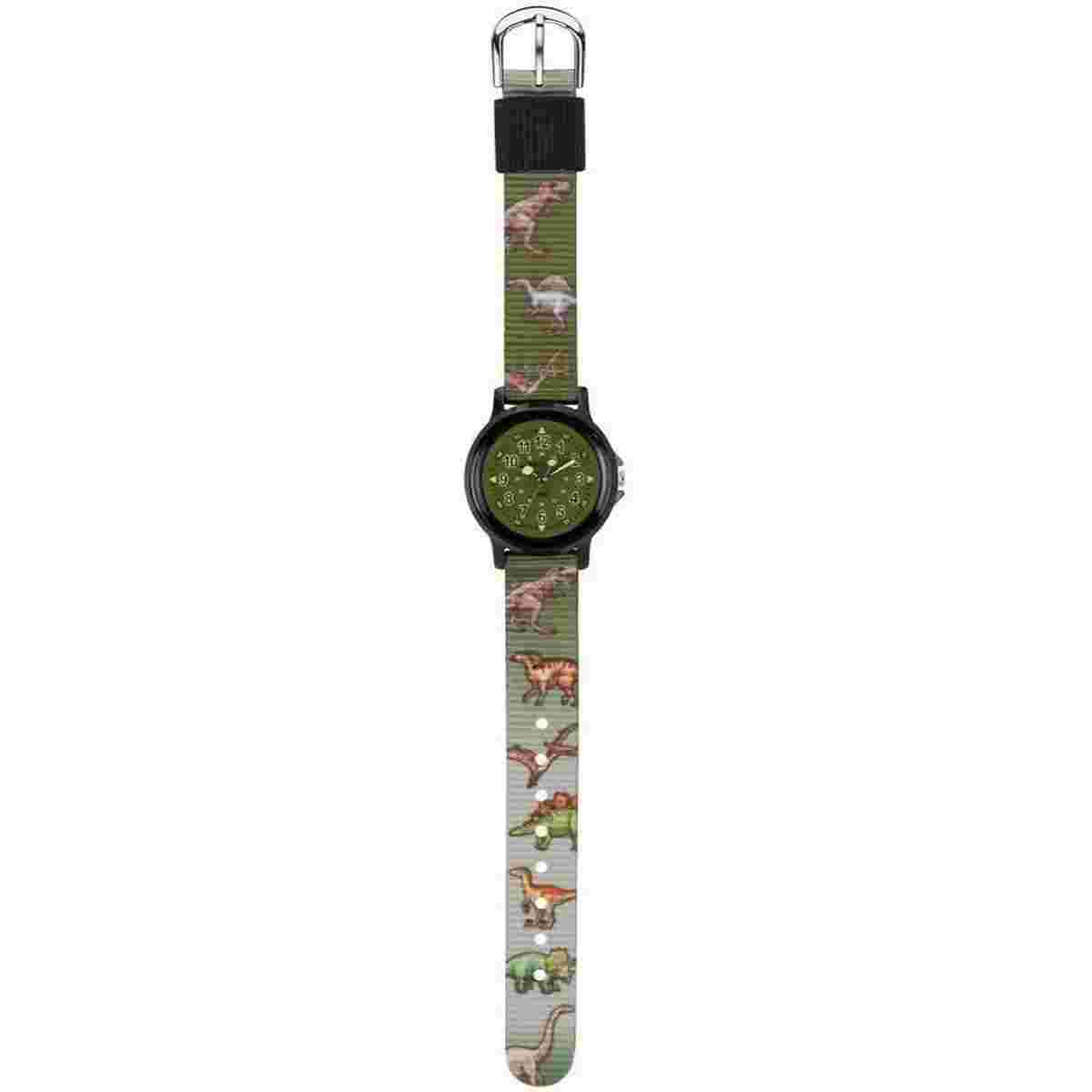 Jacques Farel Children's Analog Quartz Dino Boys Textile Strap Watch KSB 989