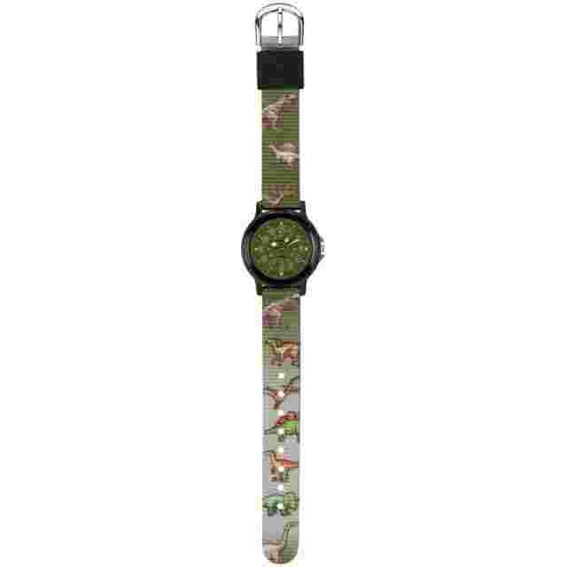 Jacques Farel Children's Analog Quartz Dino Boys Textile Strap Watch KSB 989